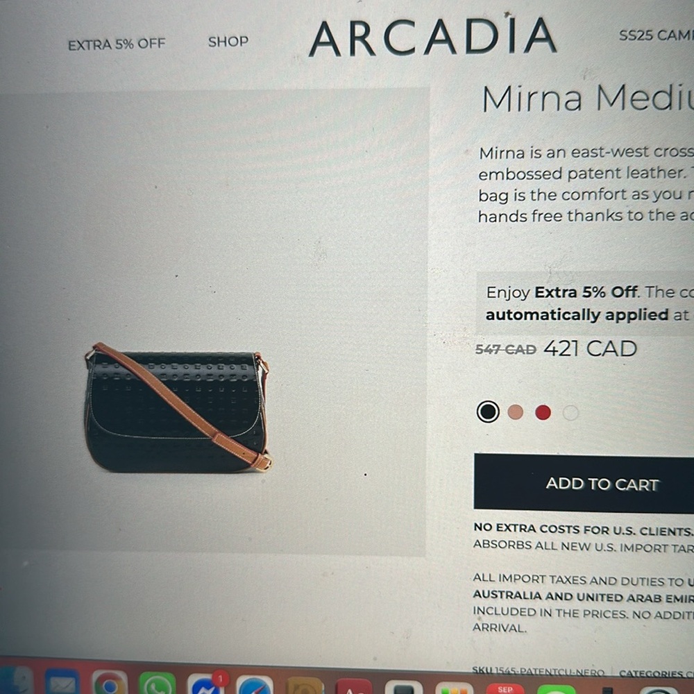 💜Arcadia Patent Battleship Grey Satchel💜 - Picture 10 of 11